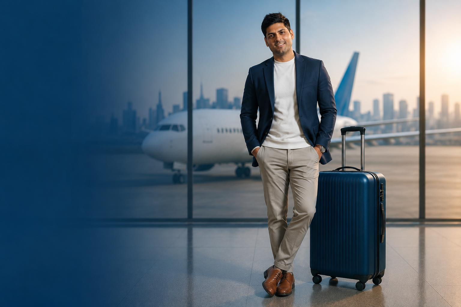 Travel without the baggage banner